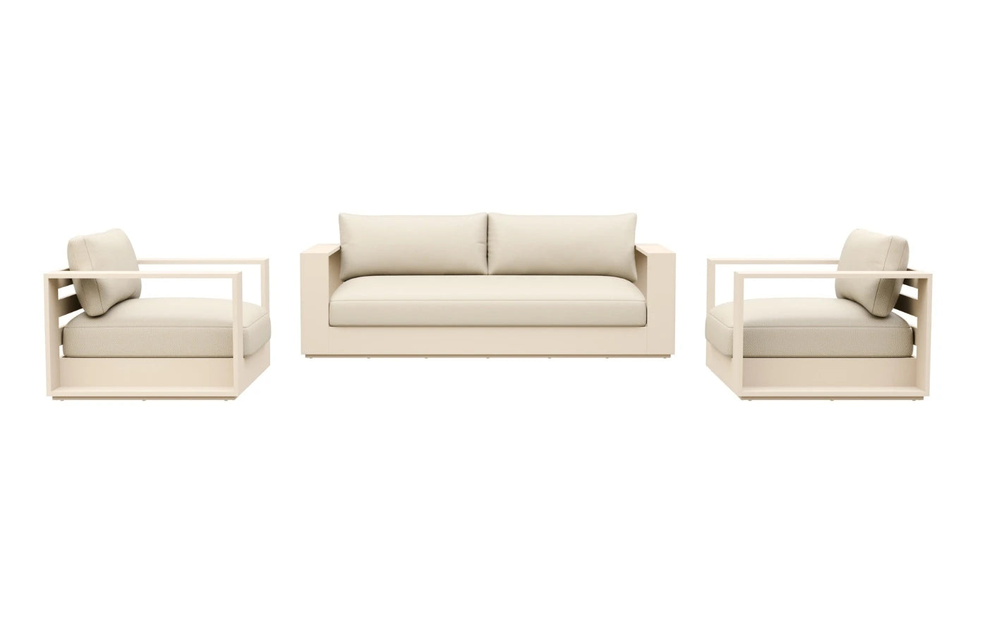 Sloane 4 Seater Aluminium Garden Sofa and Armchair Set