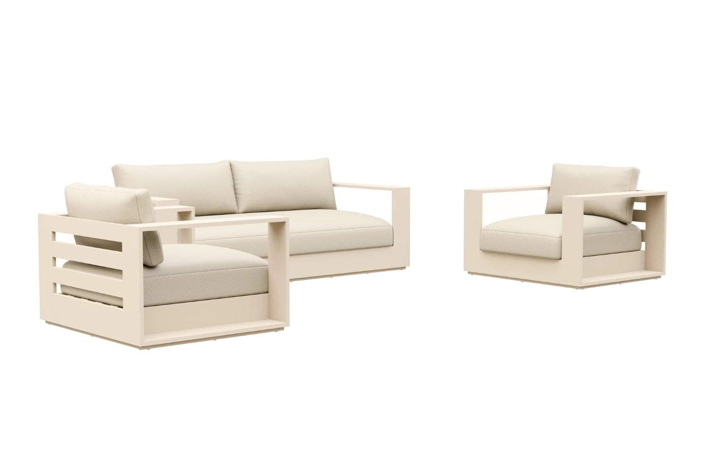 Sloane 4 Seater Aluminium Garden Sofa and Armchair Set