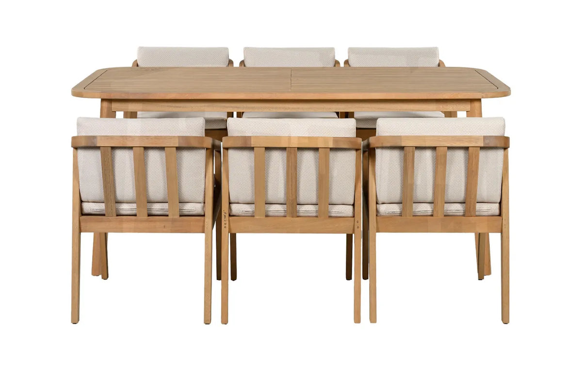 Tuscany 6 Seater Terra Madera Wooden Garden Dining Set