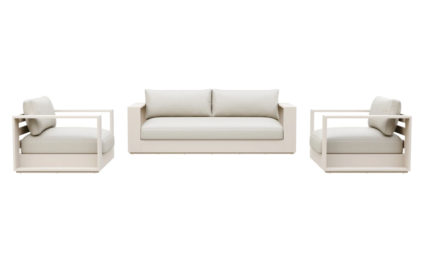 Sloane 4 Seater Aluminium Garden Sofa and Armchair Set