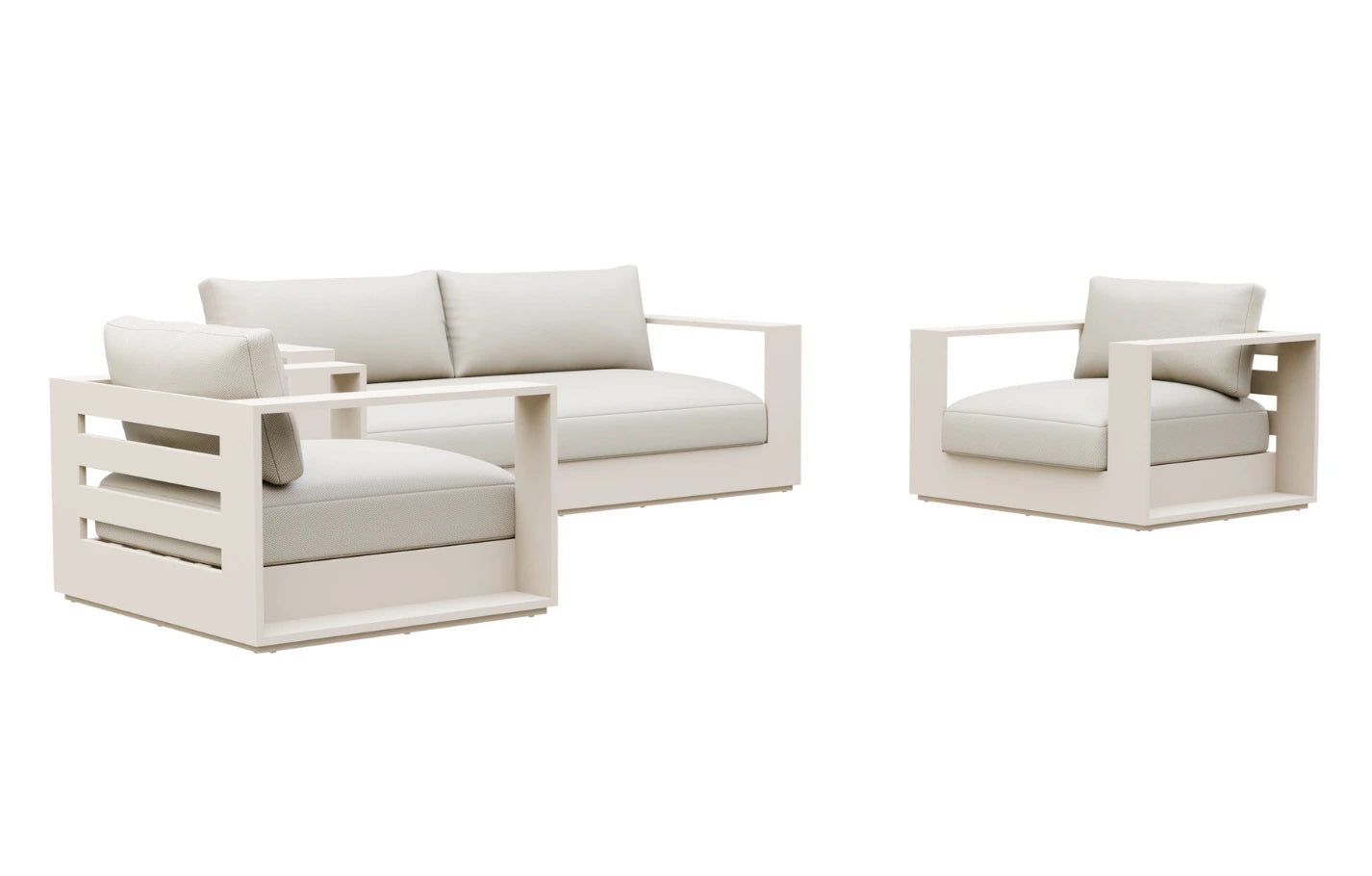 Sloane 4 Seater Aluminium Garden Sofa and Armchair Set