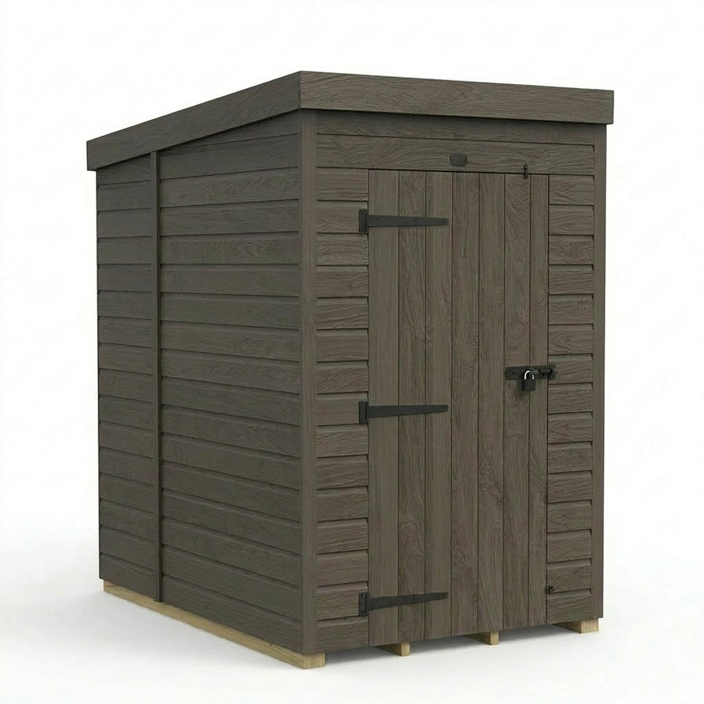 4x6 Pent Composite Shed (Single Door, No Windows) - view 5