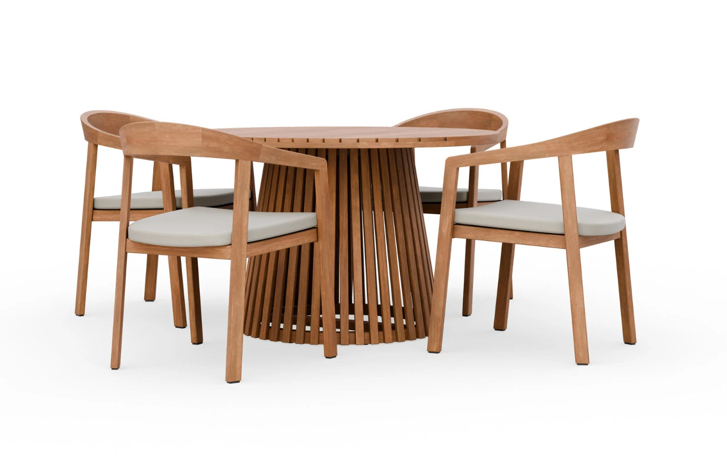 Winslow 120cm 4 Seater Wooden Garden Dining Set - MINT Outdoor