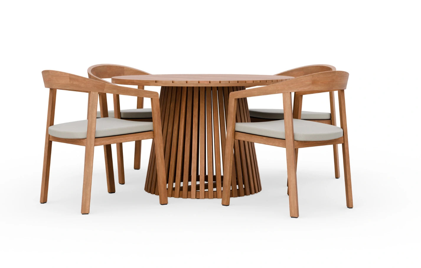 Winslow 120cm 4 Seater Wooden Garden Dining Set - MINT Outdoor