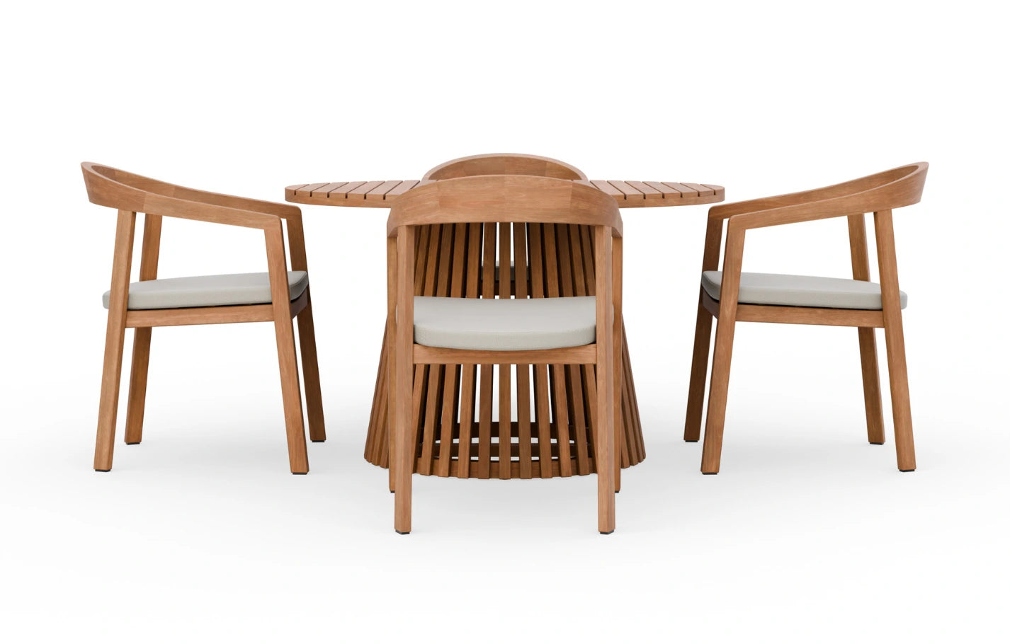 Winslow 120cm 4 Seater Wooden Garden Dining Set - MINT Outdoor