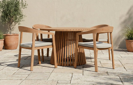 Winslow 120cm 4 Seater Wooden Garden Dining Set